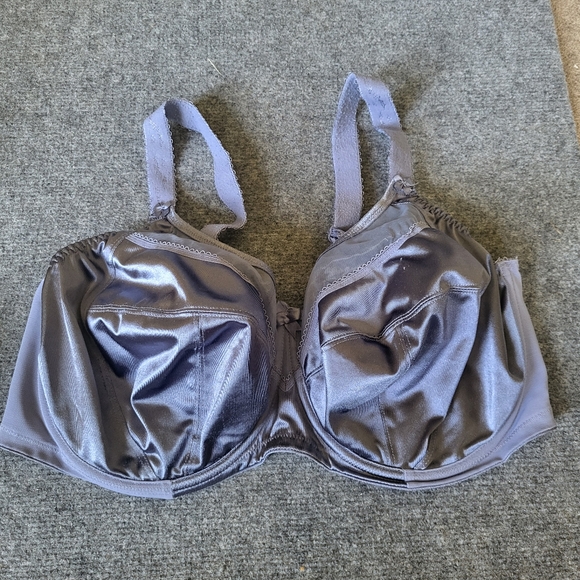 Goddess  6090 BGR Gray Satin Bra 40H - Picture 1 of 6